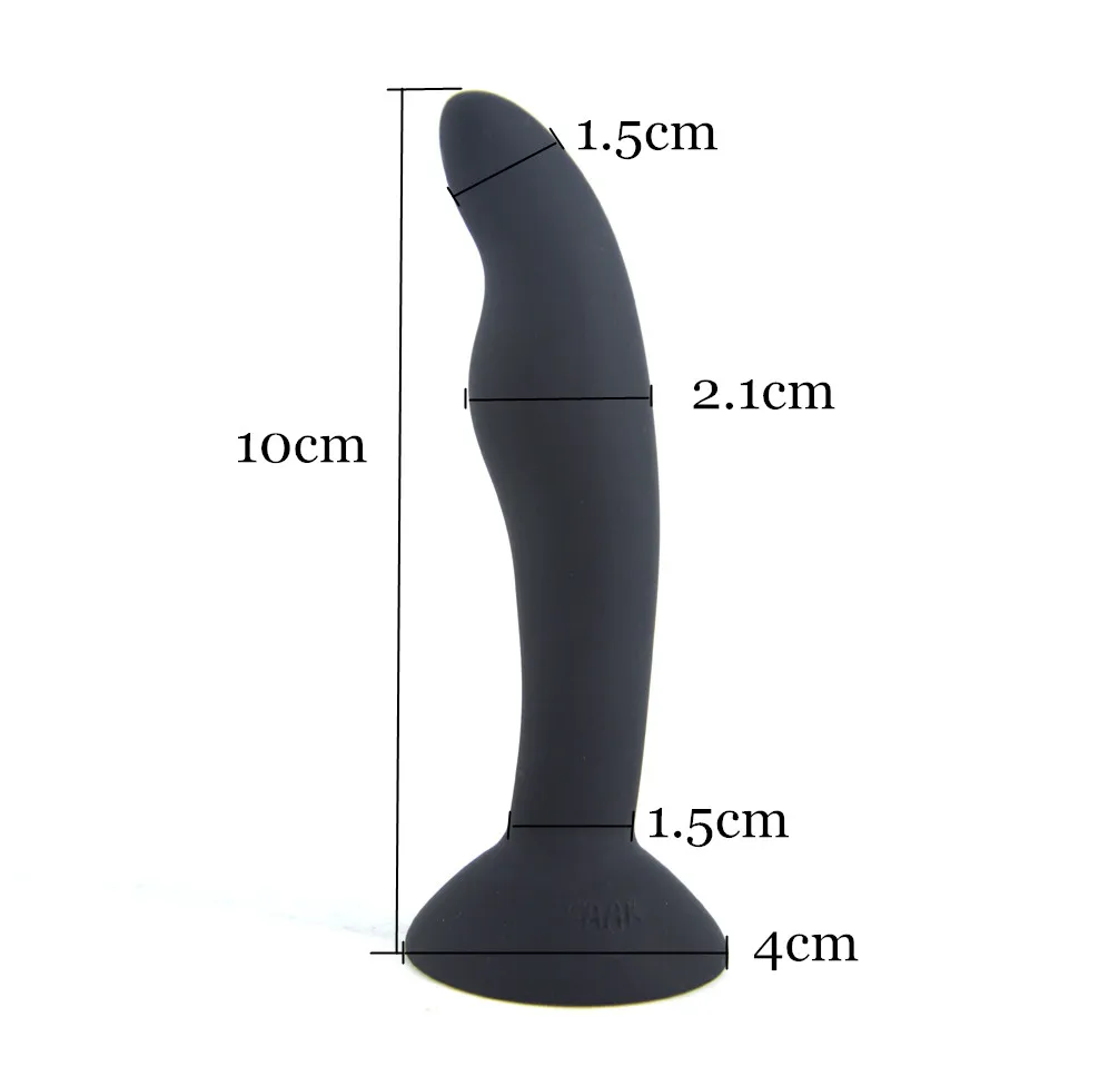 FAAK Fluorescent silicone anal plug mini butt sex products G spot stimulate masturbator suction dildo shop | Красота и здоровье