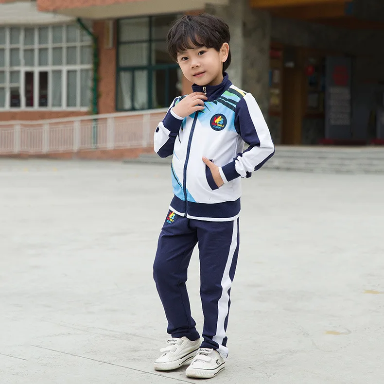 kids boy and girl's sportswear suit two pieces long sleeved children's wear uniforms | Детская одежда и обувь