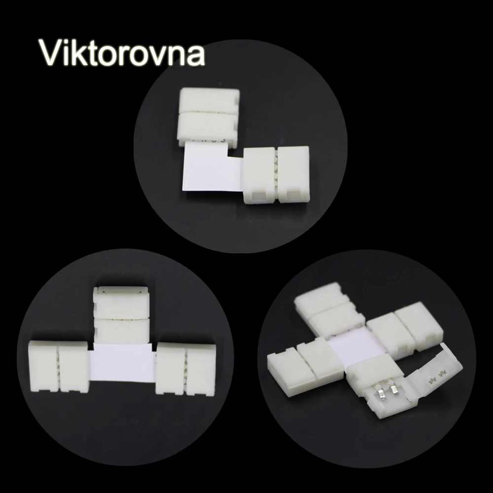 5 шт. 2Pin 4pin 5pin 8 мм 10 12 RGB RGBW одноцветная печатная плата с зажимом быстрая пайка