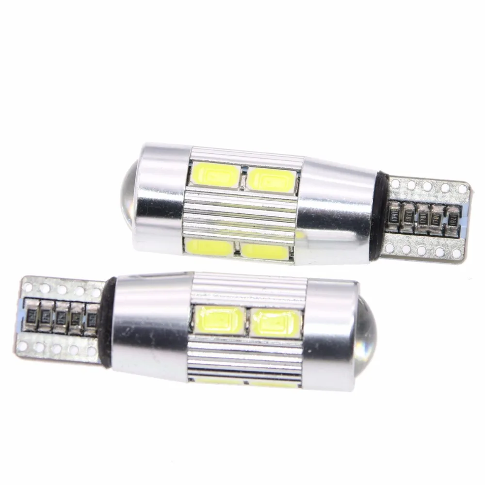 2x авто светодиодный T10 194 W5W Canbus 10 SMD 5730 светильник лампа без ошибок Стоянкы