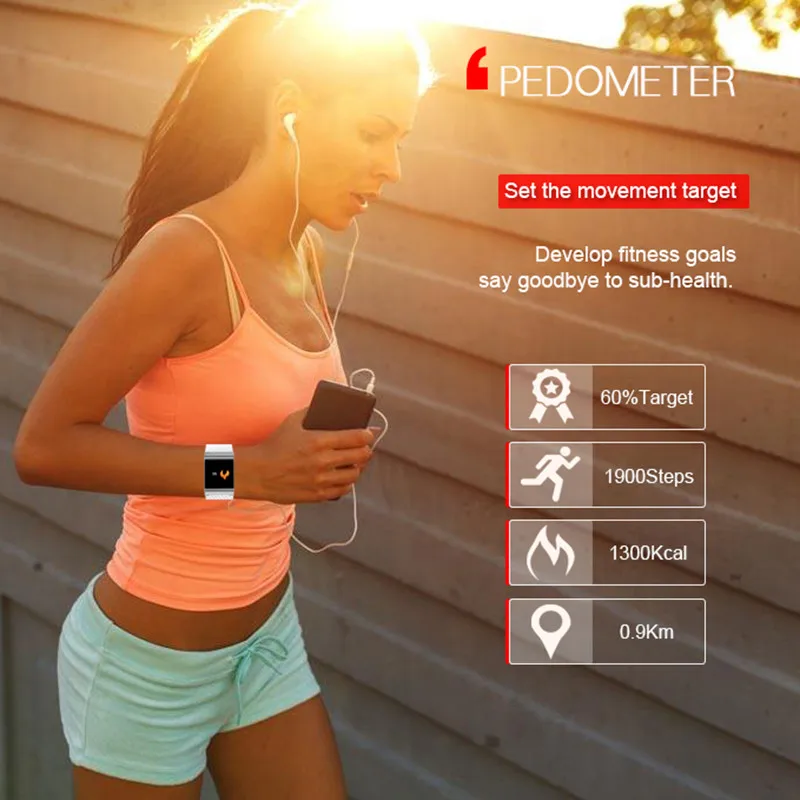 X9 Pro 105 мАч цветной экран Спортивный смарт-Браслет фитнес-браслет трекер кровяное