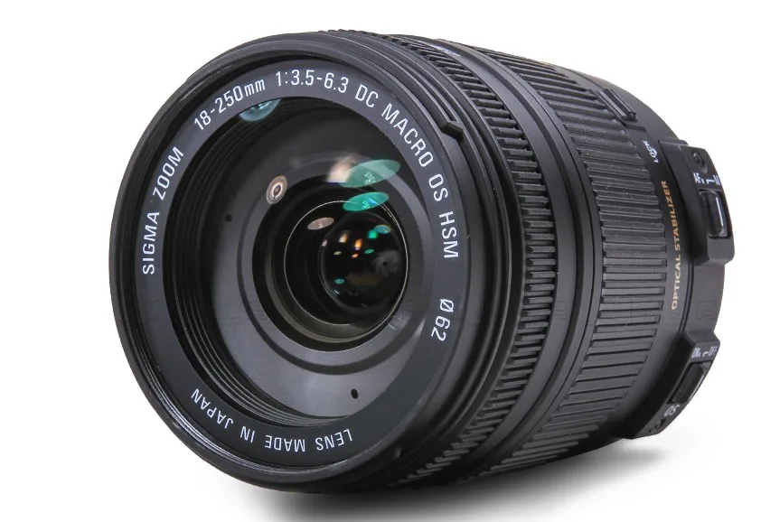 Макрос-линза Sigma 18-250 мм линза HSM постоянного тока для Nikon D3300 D3200 D3100 D5300 D5200 D5100 D90 D7000