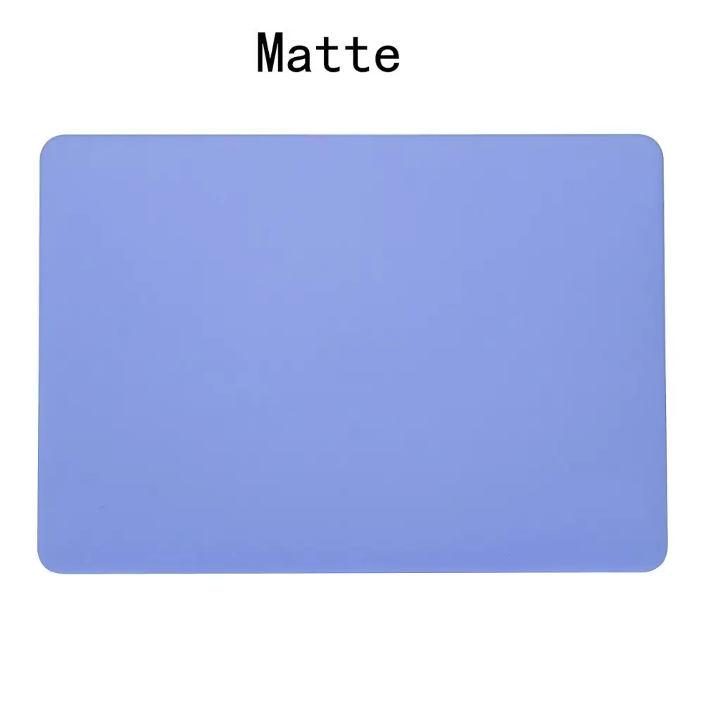 Matte New Blue Матовый \ Кристальный чехол для Apple Macbook Air Pro retina 11 12 13 15 дюймов сумка для ноутбука, для нового Mac book Air Pro 13,3 чехол A1932 - Цвет: Matte New Blue