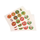 120 шт.лот Новый Рождественский прием рождественские цифры самоклеящиеся упаковочные этикетки самодельные наклейки Рождественский подарок