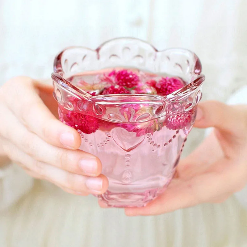 Красивая стеклянная кружка с прозрачным корпусом и гравировкой утренняя чашки