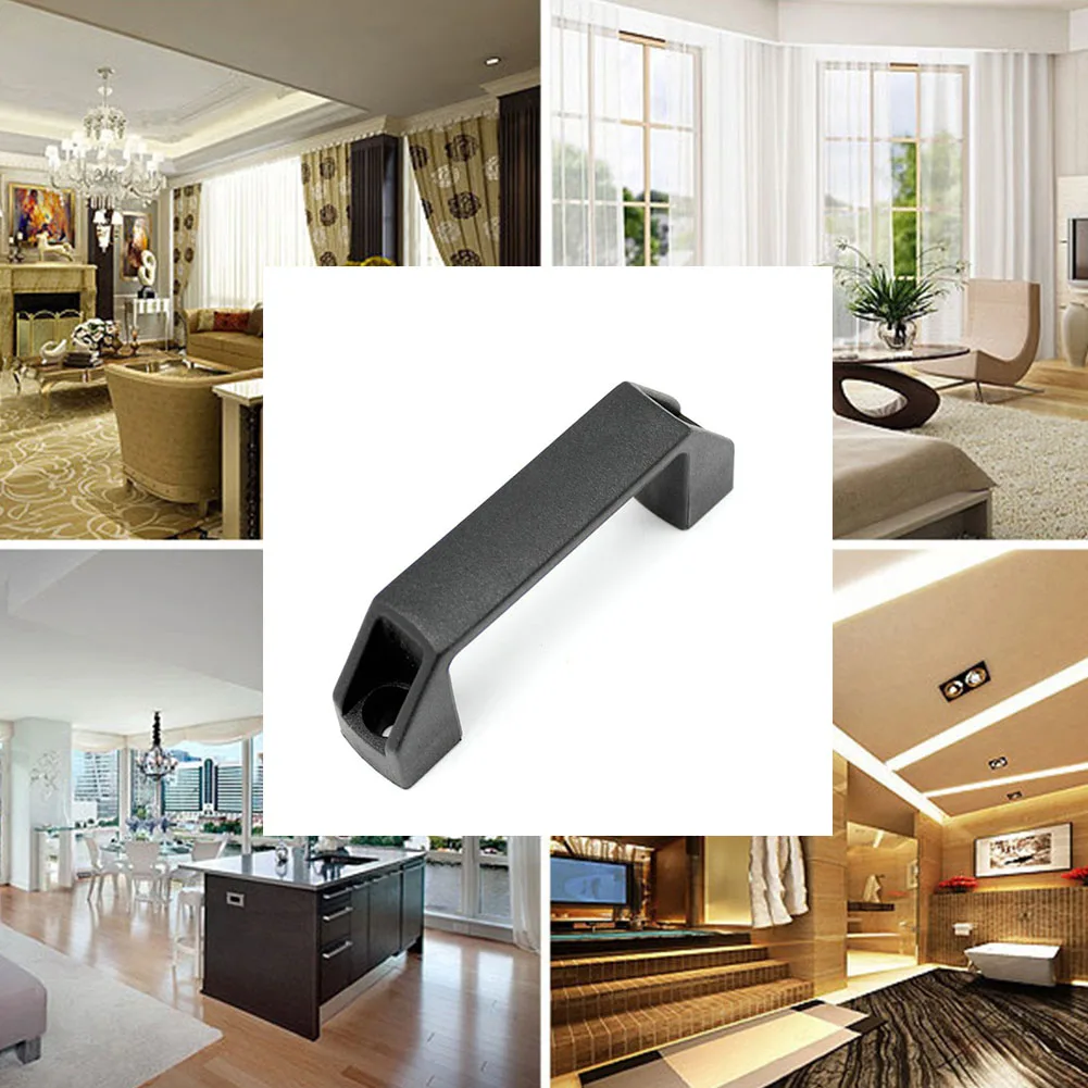 2 шт. D форма дверная ручка для дома офиса ящика двери Пластик Тянуть Ручки 90 мм/120