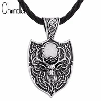 chandler elk deer pendant classic vintage bib statement exquisite choker necklace popular norse amulet jewelry