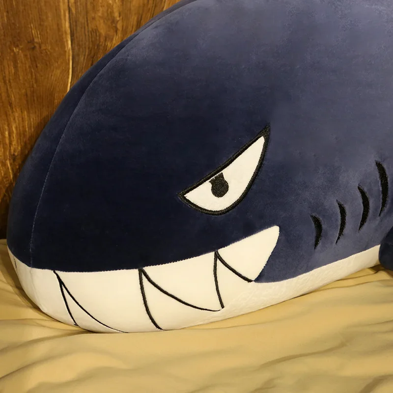 

60-120cm Large Cute Soft shark sleeping doll Plush toy soft animal Stuffed doll Appease doll Baby child kawaii Unique gift