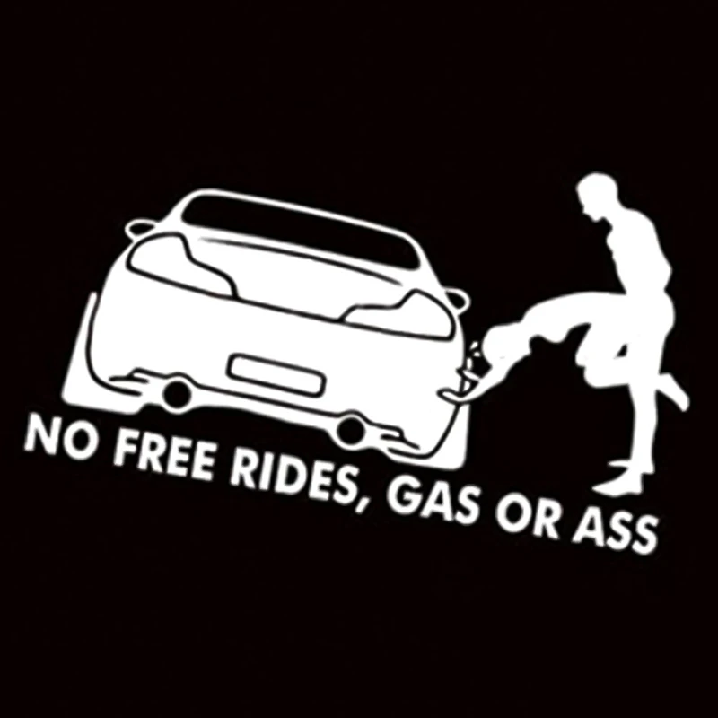 Забавные виниловые наклейки &quotNo Free Rides&quot автомобильные на окна бампер кузов