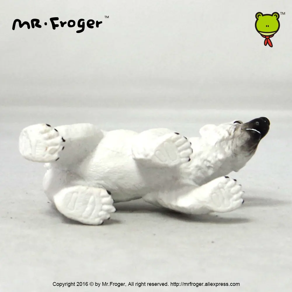 Mr.Froger, модель белого медведя, игрушка, искусственный зоопарк, моделирование, твердые пластиковые ПВХ Куклы, детская научная и образовательн... (art.: 79e5e362f) - 79e5e362f