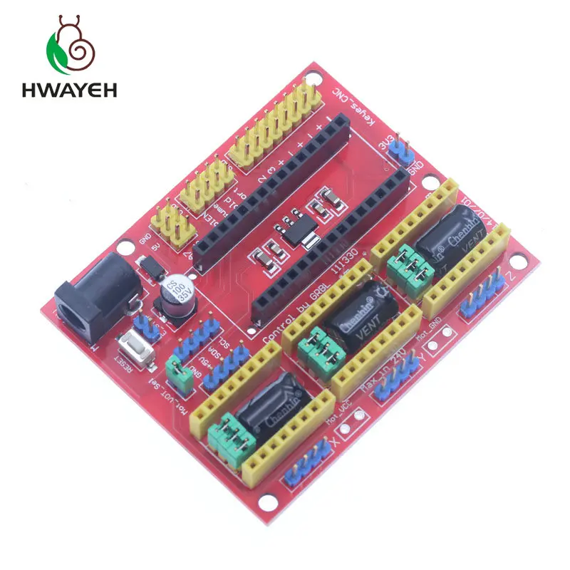 V4 гравер Щит 3D принтер ЧПУ для arduino v4/ЧПУ щит V3 A4988 DRV8825 arduino|Контроллер двигателя| |