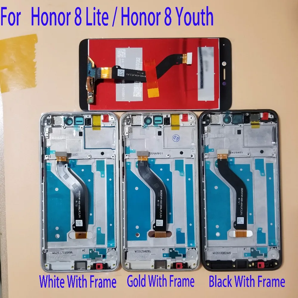 С рамкой 5 2 &quotдля Huawei Honor 8 Lite PRA AL00 AL00X TL10 ЖК дисплей Дисплей Сенсорный экран Digitizer
