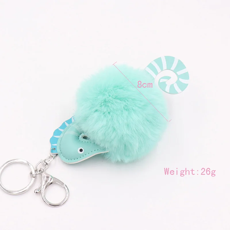 Брелок для ключей RE модный милый Искусственный пушистый плюшевый из кожи с