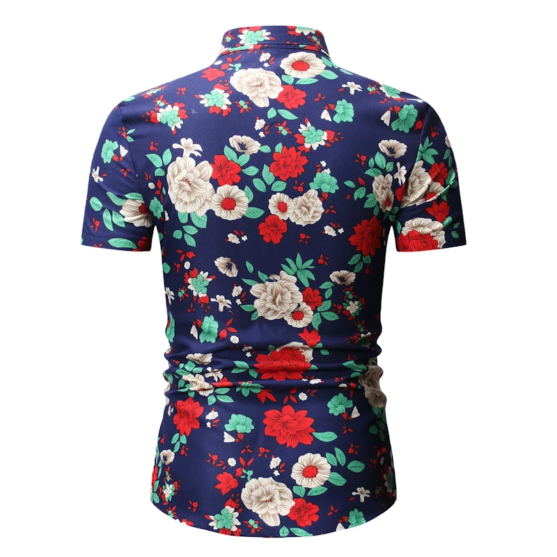 2020 новинка моды летнего сезона мужская рубашка Slim Fit с короткими рукавами и