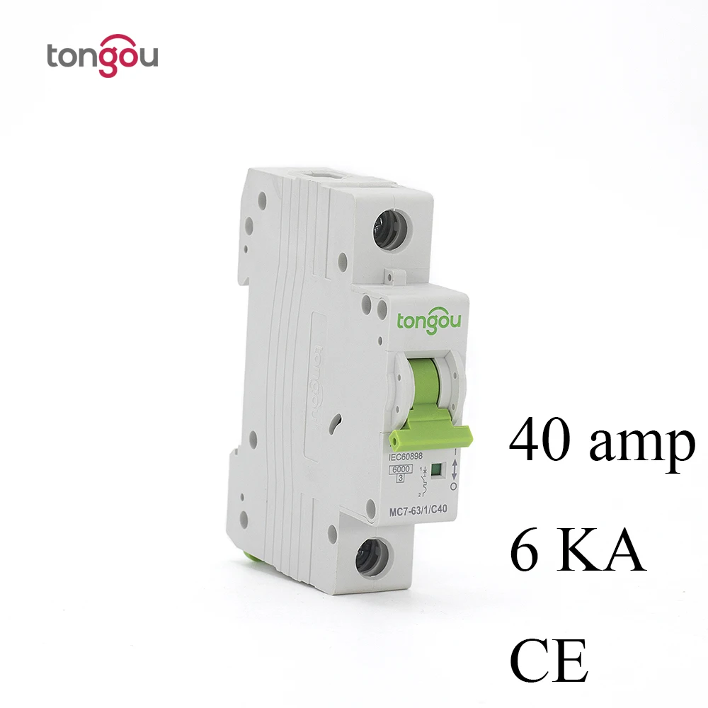 1 Pole C40 6KA Circuit Breaker 110V/220V/240V 18mm MCB TOMC7 | Обустройство дома