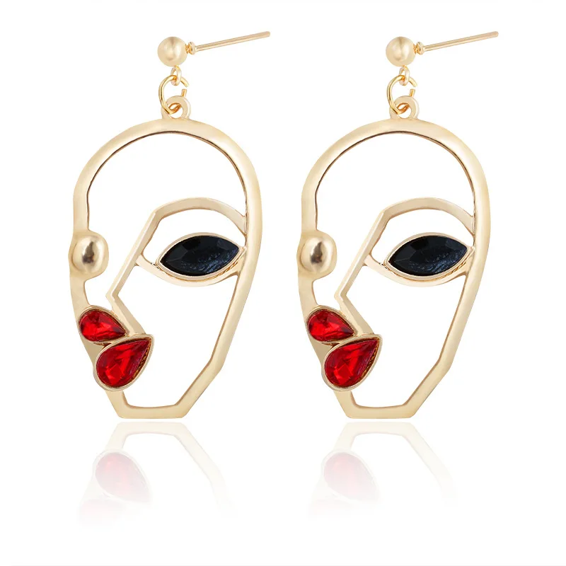 23 стиля на выбор! Серьги гвоздики золотого цвета с изображением лица|stud earrings|earrings