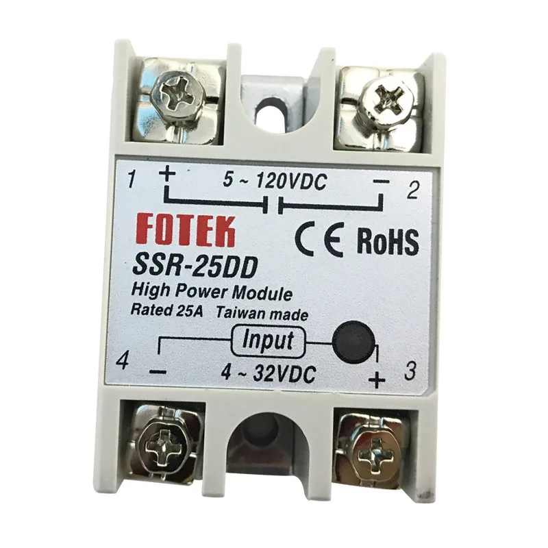 

SSR-25DD Taiwan Original FOTEK SSR Relay