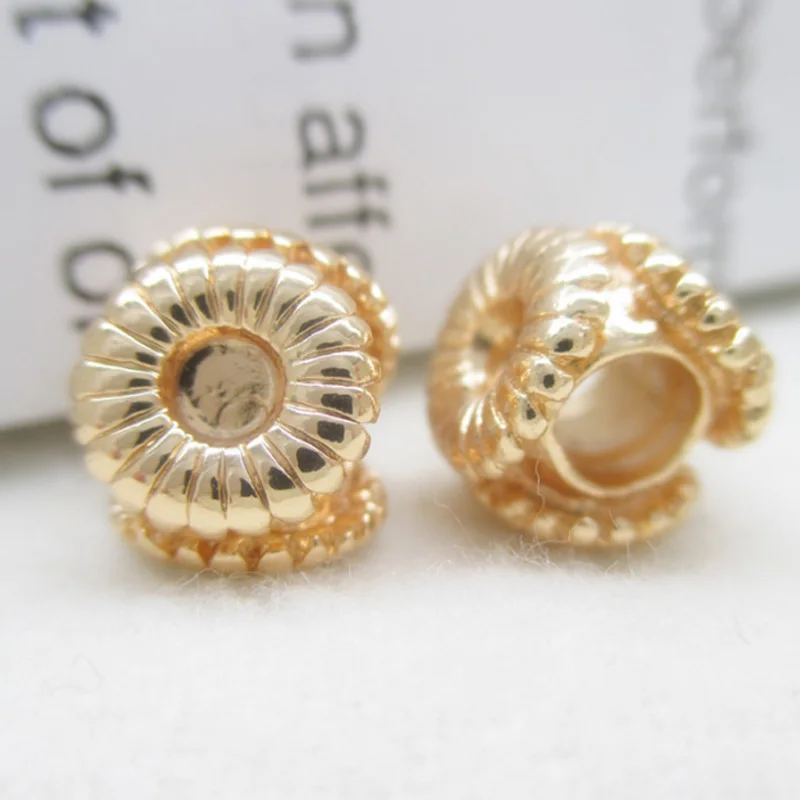 K цвет золотой медь Подсолнух прокладка большого отверстия бусины для