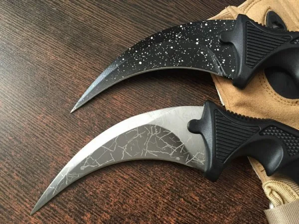 2 варианта! Karambit CS нож для шеи выживания 440 Лезвие ABS ручка маленький охотничий