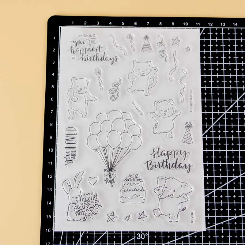 2019 Новое прибытие День рождения/милые животные прозрачные штампы для DIY