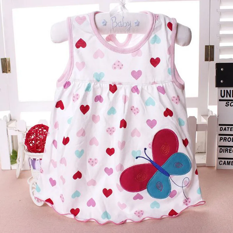 2018 милое платье для маленьких девочек Vestido infantil хлопковые платья трапециевидной
