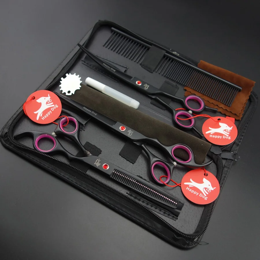 7 &quotпрофессиональный набор ножниц для груминга домашних животных прямые и