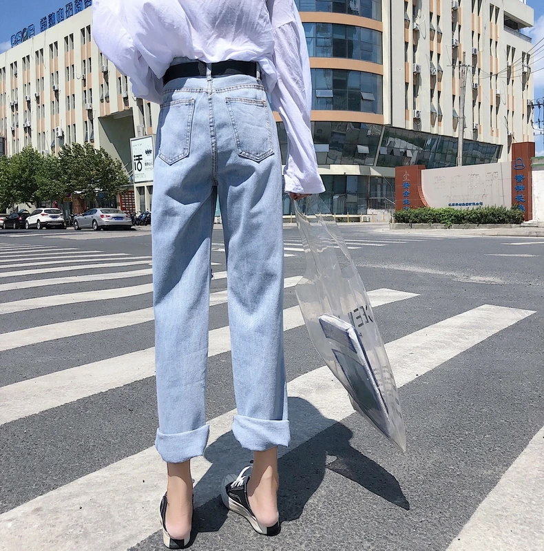 Mihoshop Ulzzang Корейская женская модная одежда Высокая талия опрятный отверстие