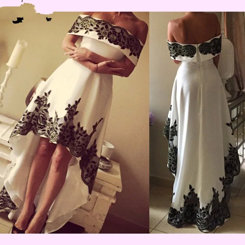 Vestido longo вечернее платье с аппликацией Hi Low ballkleider Длинные Формальные платья на