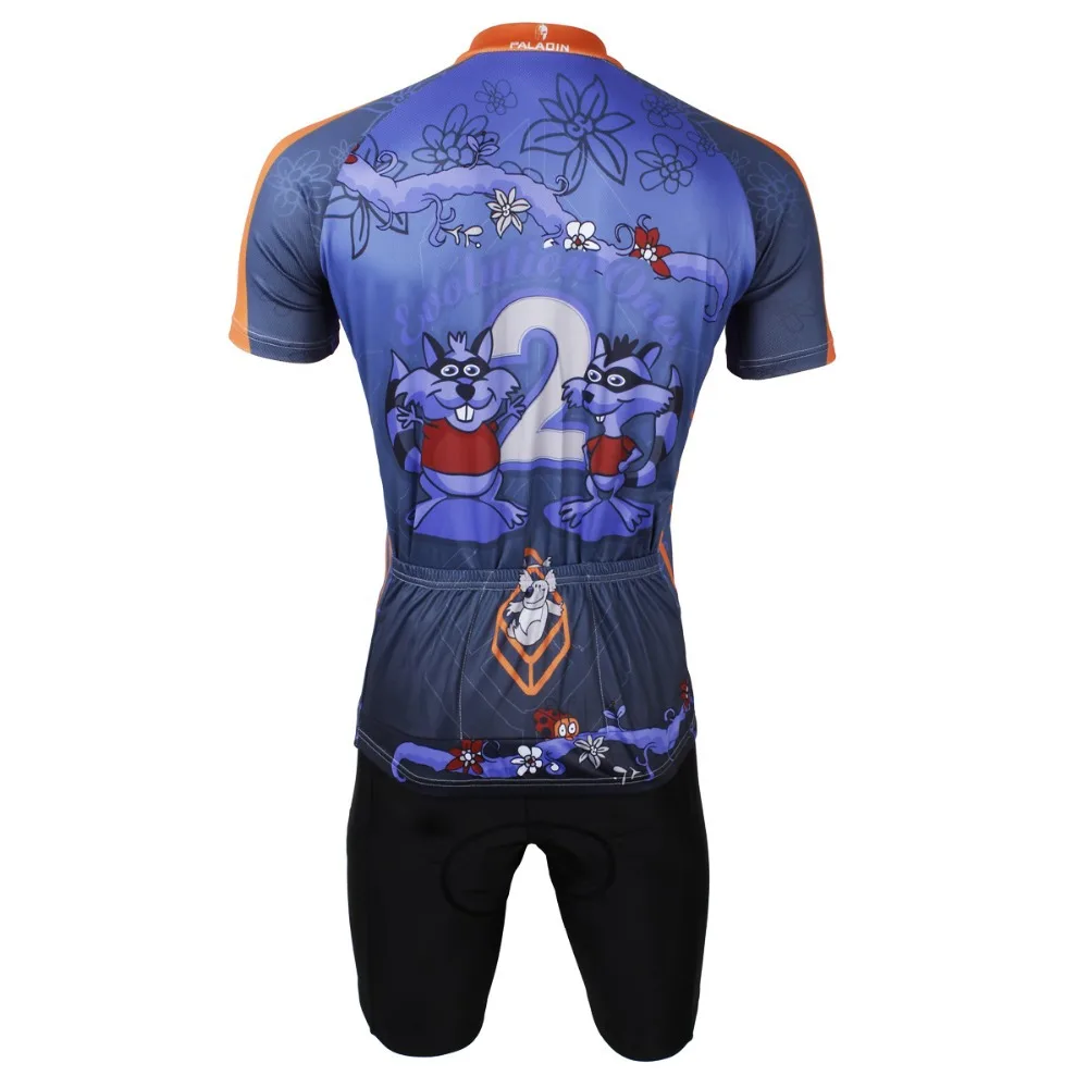 Мужская велосипедная рубашка с коротким рукавом PALADIN рисунком крысы|cycling clothing|short