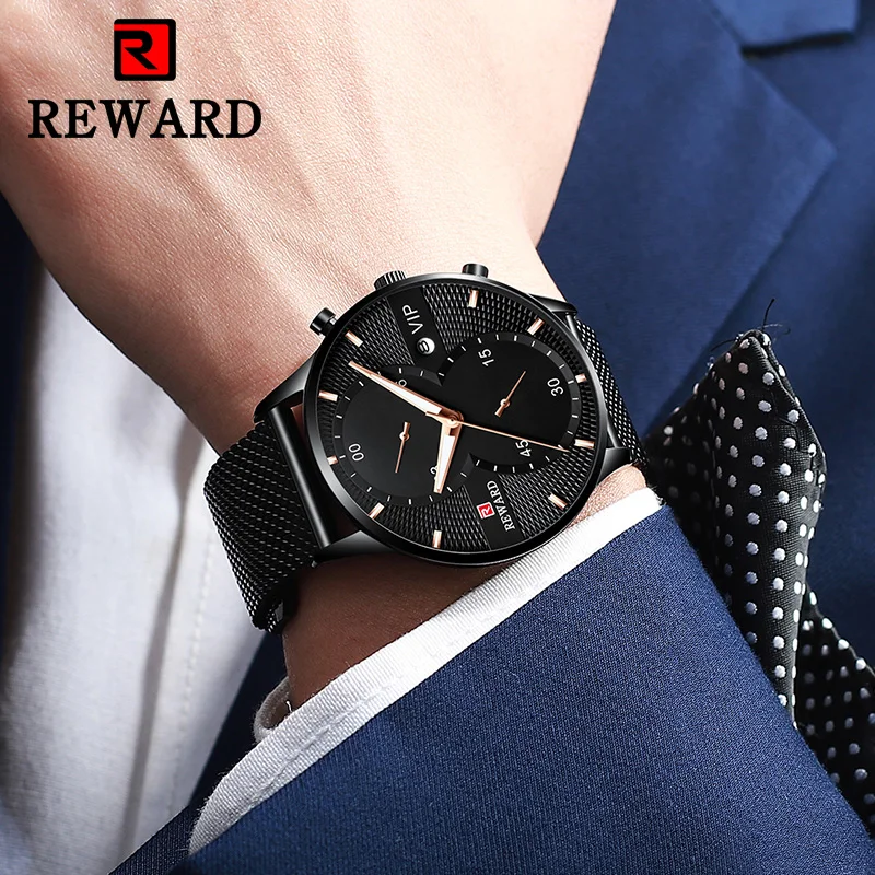 Часы мужские водонепроницаемые повседневные кварцевые|Кварцевые часы| |