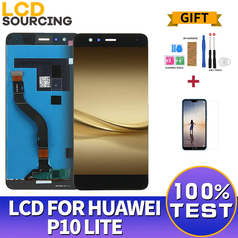 ЖК дисплей 5 2 дюйма для HUAWEI Honor P10 Lite сенсорный экран с дигитайзером в сборе Huawei