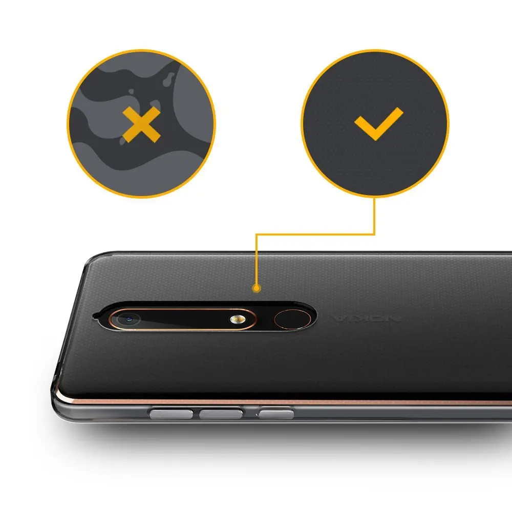 Ultra Thin Clear Transparent Soft Silicone TPU Cover Coque Cases For Nokia 1 3 5 8 6 2 7 Plus 9 X6 2.1 3.1 5.1 2018 Phone Case |