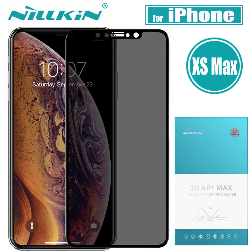 Антибликовое закаленное стекло Nillkin для iPhone Xs Max 6 5 дюйма|Защитные стёкла и плёнки