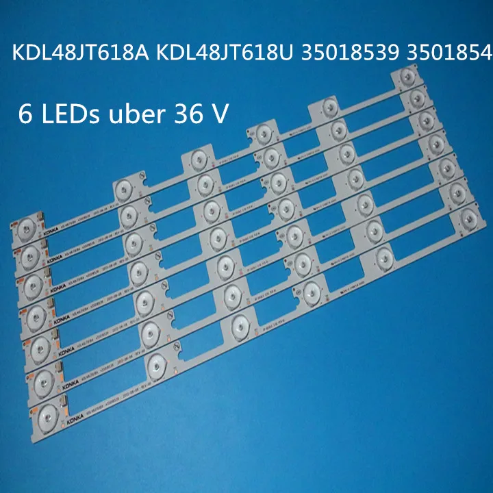 40 Pieces/lot new LED backlight bar for TV KDL48JT618A KDL48JT618U 35018539 35018540 6 LEDS*6V 442mm