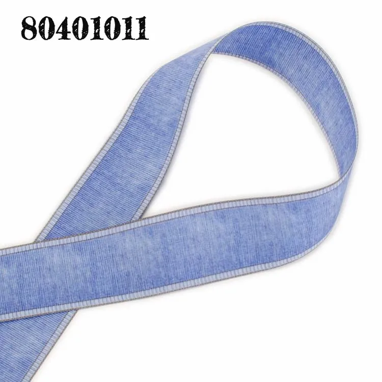 

NEW 10 yards light Jeans Plain coloured ribbon Double-printed ribbon printed grosgrain ribbons 80401011