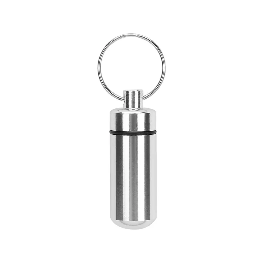 Компактный дорожный алюминиевый металлический футляр для хранения таблеток