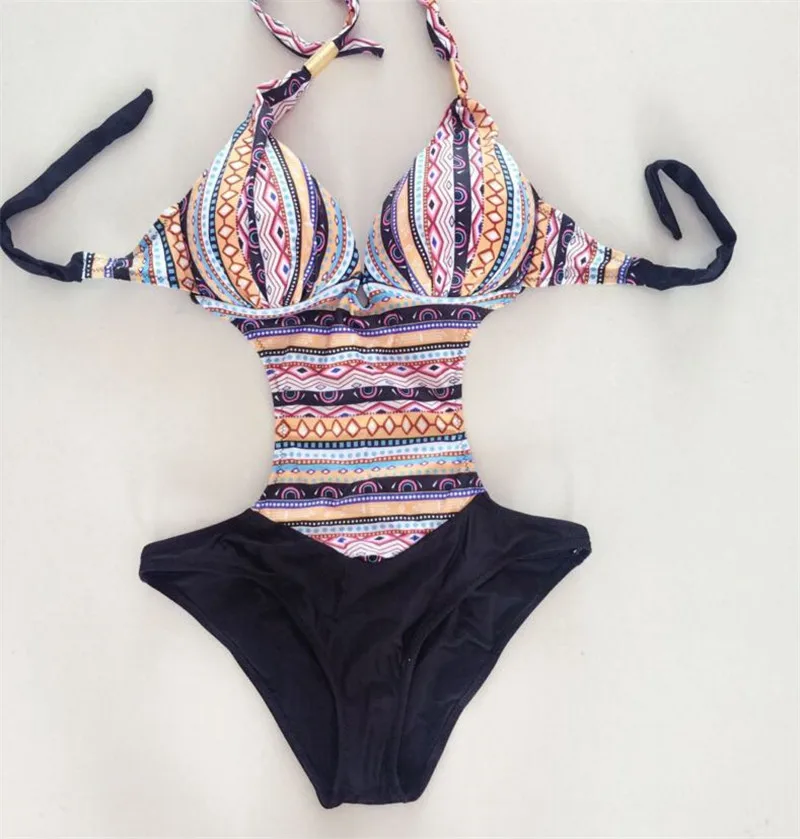 Print One Piece Swimsuit Swimwear Women Plus Size Sexy Costumi Da Bagno Donna Bathing Suit Bikini Maillot De Bain Beach | Спорт и