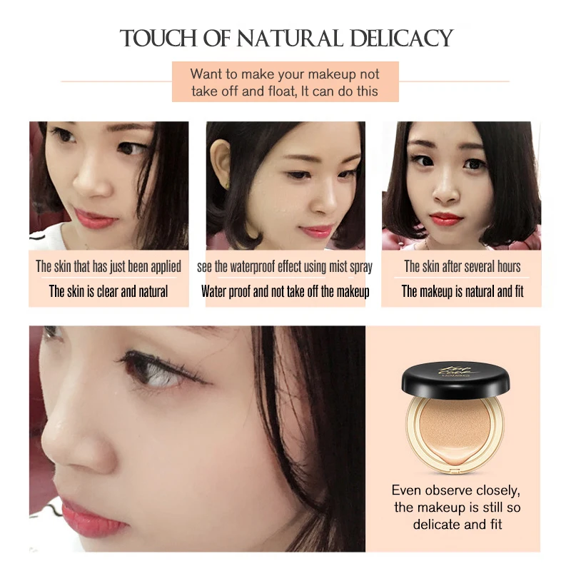 ROREC Air cushion BB крем изоляция bb телесный консилер Жидкий тональный праймер покрытие
