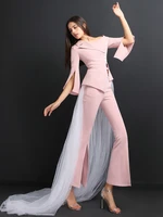 high quality women suits pants suit office lady outfits femme two piece sets jacket pant with veil