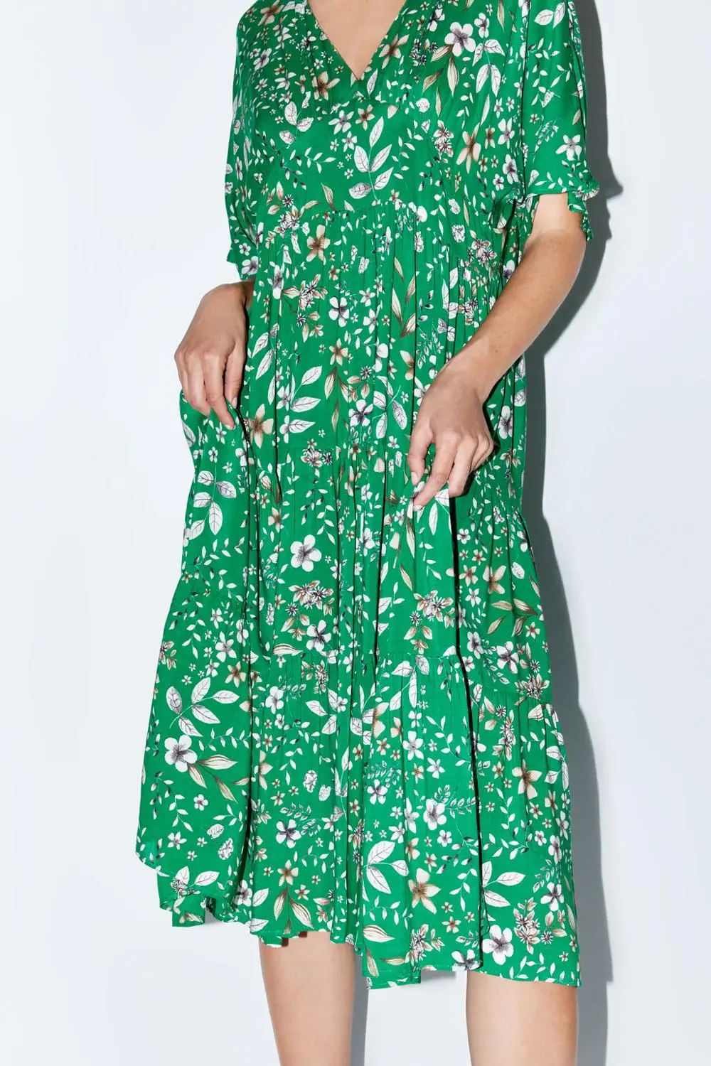 Northflow 2019 летнее женское платье vestidos в английском стиле с цветочным v-образным