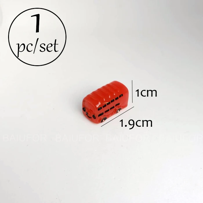 Bus 1 piece BAIUFOR мини животные миниатюрная Фея Сад Декор Пейзаж из мха аксессуары diy Террариум фигурки Дельфин Пингвин Лебедь автобус - Цвет: Bus 1 piece
