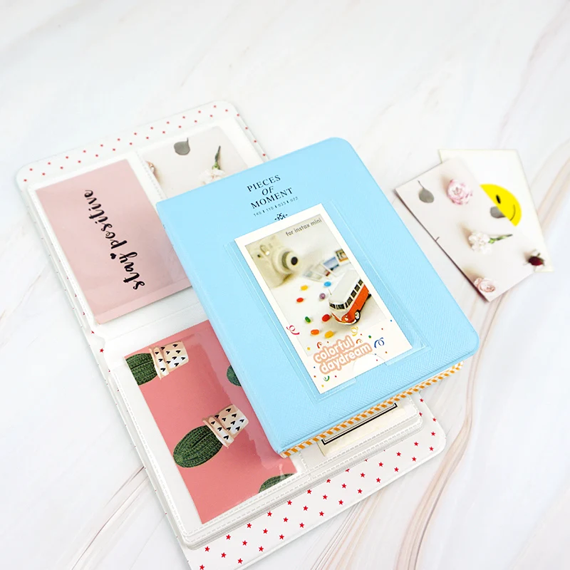 Qianyun 64 кармана фотоальбом мини мгновенный чехол для хранения фотографий Fujifilm Instax