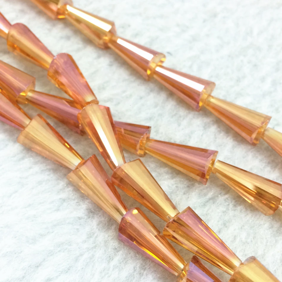 Unique 10x20mm glass crystal waterdrop teardrop 13 colors handmade jewelry loose beads 50pcs B993 | Украшения и аксессуары