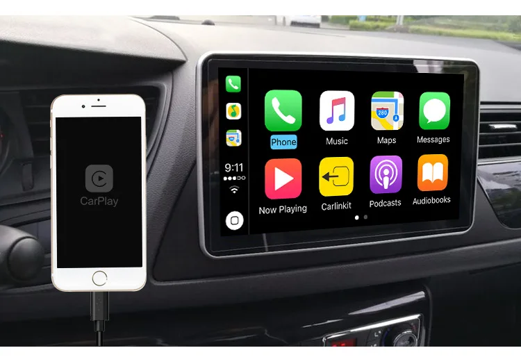 wireless wire Carplay Android Auto for car dvd player support the Iphone and Android phone