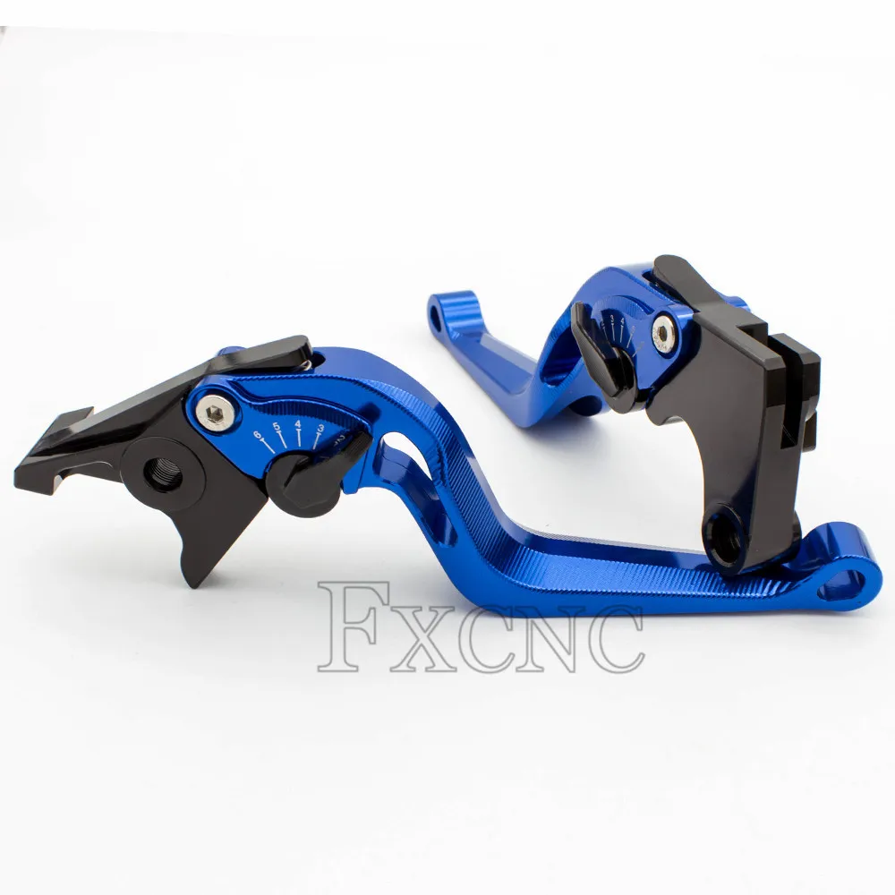 blue-150mm Для Yamaha XVS 650/1100 Drag Star 1997-2004 CNC 3 DSnake алюминиевые аксессуары для мотоциклов Регулируемые тормозные рычаги сцепления - Цвет: blue-150mm