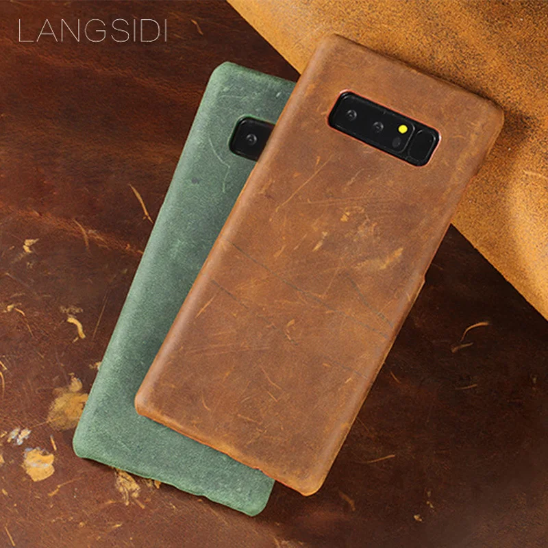 Wangcangli для samsung Galaxy S6 случае ручной роскоши кожа коровы назад чехол