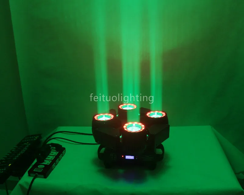 Новинка 2019 4 шт./лот 4x40 Вт супер луч Led движущаяся головка RGBW 4в1 голова света звук