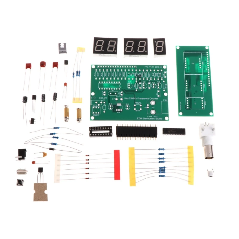 1Hz 75MHz счетчик частоты 7 V 9 50mA DIY Kit измеритель модуля Cymometer Y122|frequency counter|frequency counter