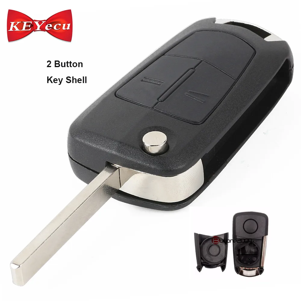 KEYECU 2 шт. для Vauxhall Opel Astra Vectra Corsa Combo Tigra Signum Zafira B H дистанционный чехол