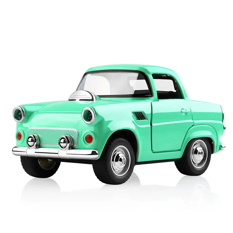 Green Игрушечная машинка из сплава, литая под давлением, Модель Brinquedos, Электронный светильник с голосовыми дверями, открывающийся автомобиль, игрушки для мальчиков, детский подарок - Цвет: Green